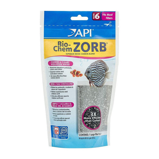 API Bio-Chem Zorb Filter Media Cleans and Clears Aquarium Water Size 6