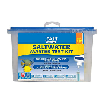 API Marine Saltwater Master Test Kit Tests High Range pH, Ammonia, Nitrite and Nitrate