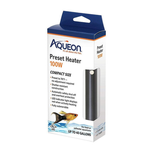 Aqueon Preset Heater for Aquariums Compact Size