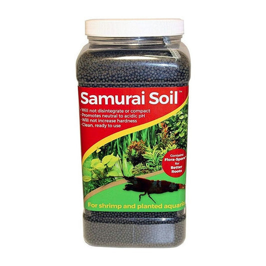 CaribSea Samurai Soil Contains Flora-Spore for Better Roots for Shrimp and Planted Aquariums