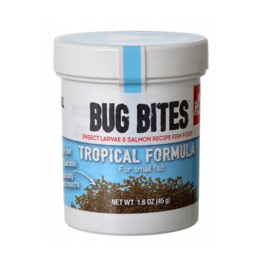Fluval Bug Bites Tropical Formula Granules for Small Fish
