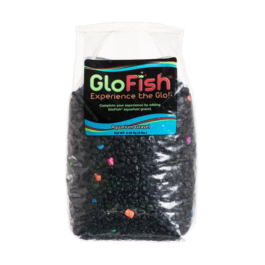 GloFish Aquarium Gravel Black with Fluorescent Highlights