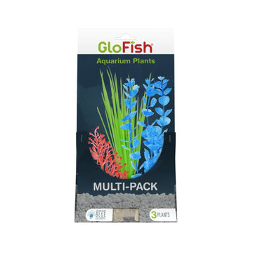 GloFish Aquarium Plant Multi-Pack Orange, Green, and Blue