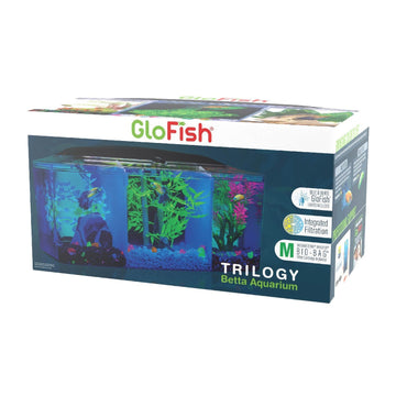 GloFish Trilogy Beta Aquarium Kit with Hood and LED Light