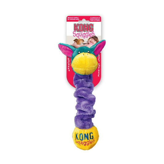 KONG Squiggles Plush Stretch Toy Assorted Colors