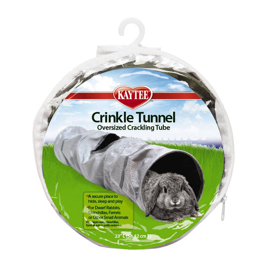 Kaytee Crinkle Tunnel Oversized Crinkling Tube for Small Pets