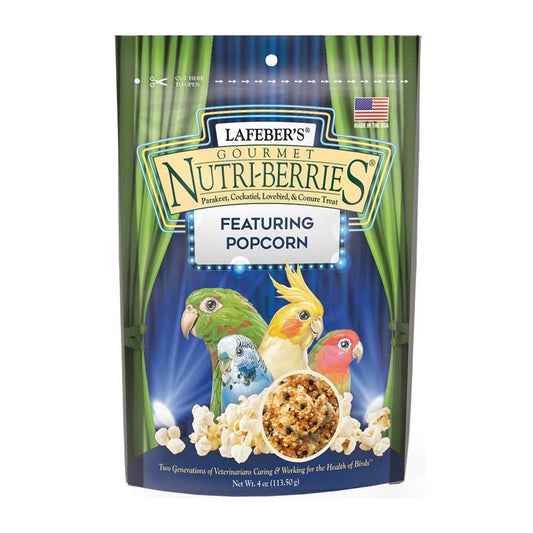 Lafeber Gourmet Nutri-Berries with Popcorn Parakeet, Cockatiel and Conure Treat