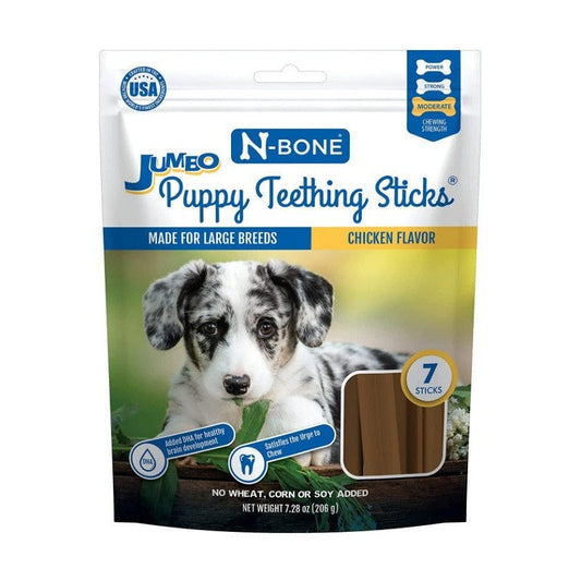 N-Bone Jumbo Puppy Teething Sticks Chicken Flavor