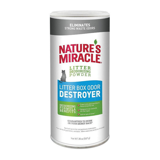 Natures Miracle Just For Cats Litter Box Odor Destroyer Deodorizing Powder