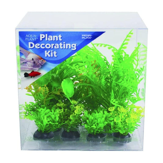 Penn Plax Aquarium Plant Decoration Kit Green