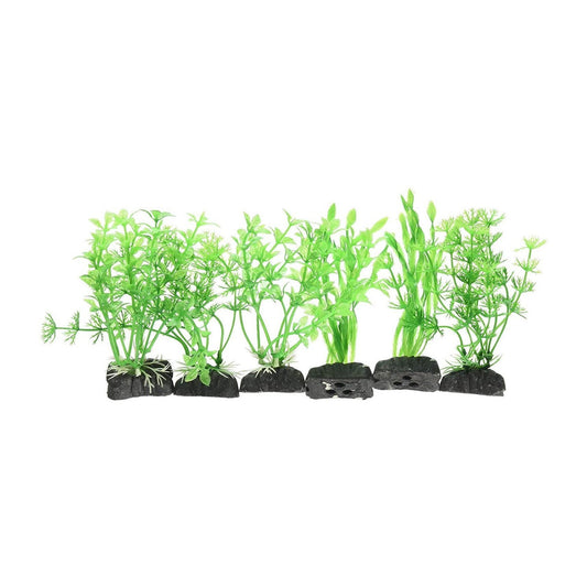 Penn Plax Betta Size Plastic Plant 4" Value Pack Green