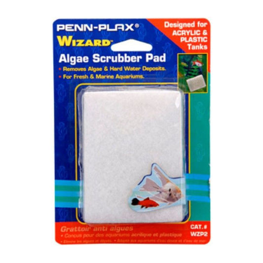 Penn Plax Wizard Algae Scrubber Pad for Acrylic or Plastic Aquariums