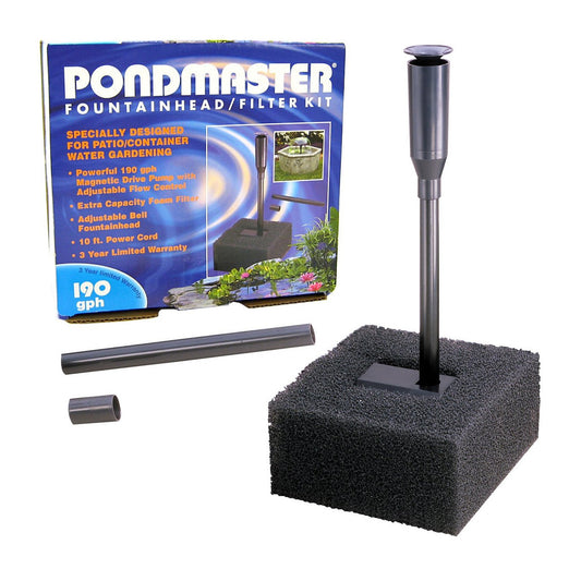 Pondmaster Fountainhead and Filter Kit