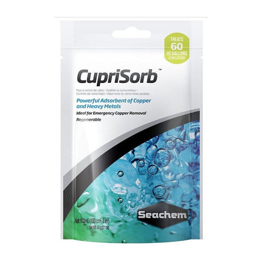 Seachem CupriSorb Powerful Adsorbent of Copper and Heavy Metals for Aquariums