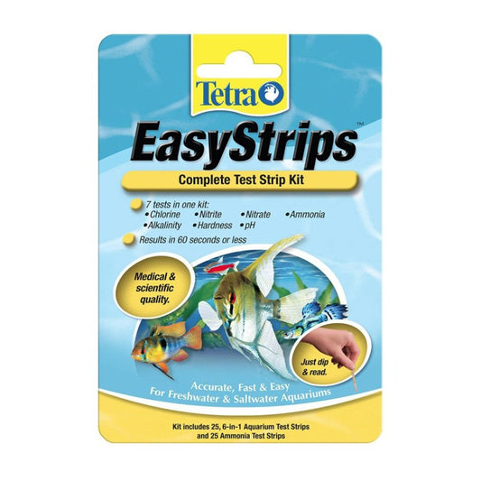Tetra EasyStrips Aquarium Tests Ammonia and 6-in-1 Strips