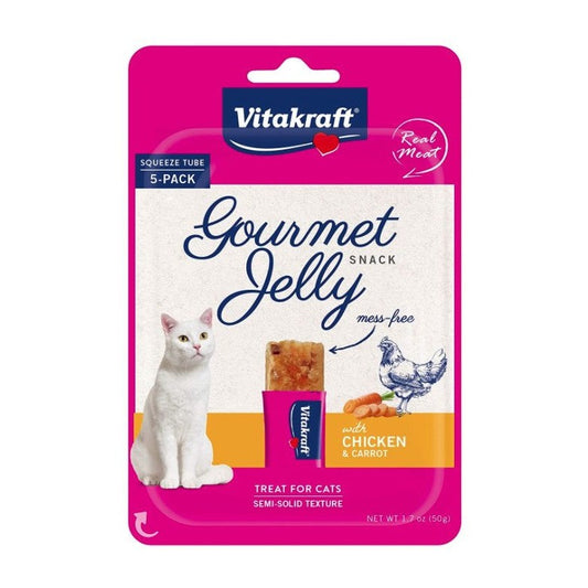 VitaKraft Gourmet Jelly Cat Treat with Chicken and Carrot