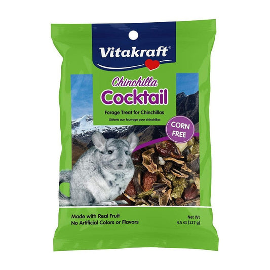 Vitakraft Chinchilla Cocktail Forage Treat Made with Real Fruit