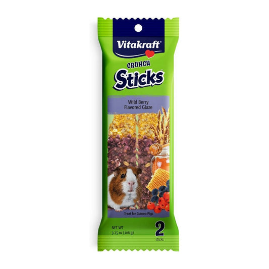 Vitakraft Guinea Pig Crunch Sticks Wild Berry Flavored Glaze