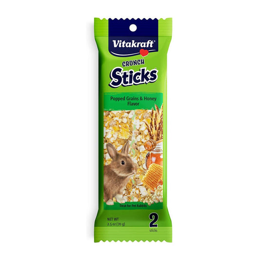 Vitakraft Rabbit Crunch Sticks Popped Grains and Honey