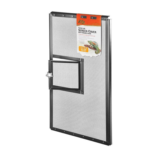 Zilla Fresh Air Screen Cover with Hinged Door 24 x 12 Inch