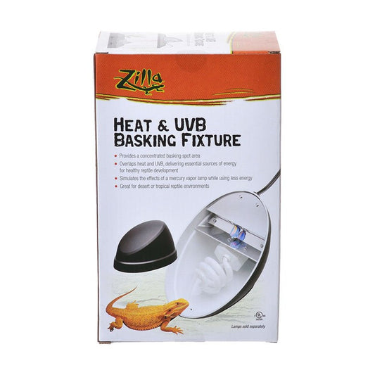 Zilla Heat and UVB Reptile Basking Fixture for Reptiles