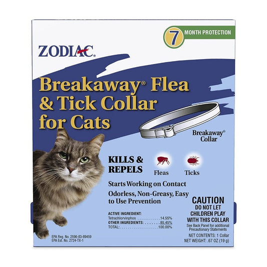Zodiac Breakaway Flea and Tick Collar for Cats