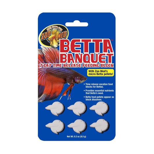 Zoo Med Betta Banquet 7 Day Time Release Feeding Block