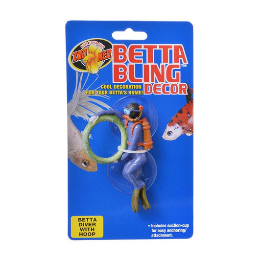 Zoo Med Betta Bling Decor Diver with Hoop