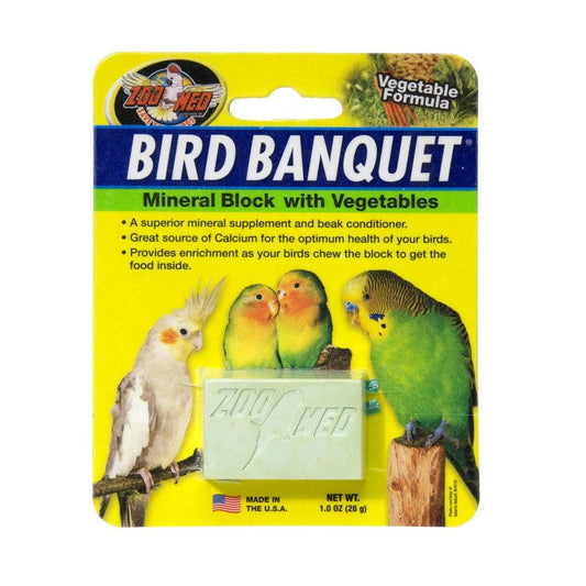 Zoo Med Bird Banquet Mineral Block with Vegetables
