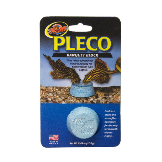 Zoo Med Pleco Banquet Block Time Release Food for Suckermouth Type Catfish