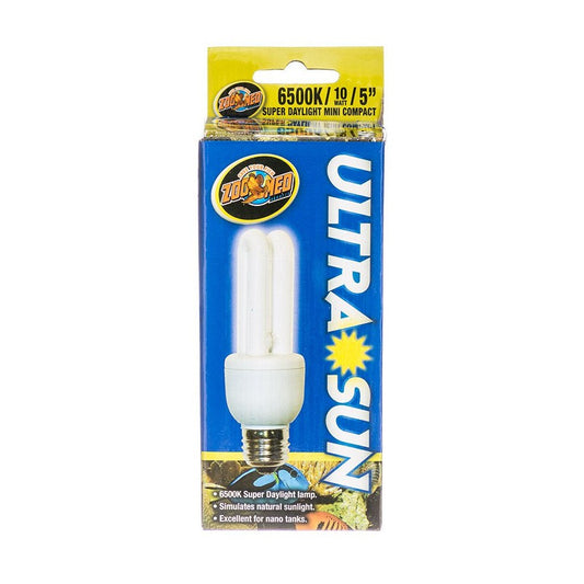 Zoo Med Ultra Sun 6500K Super Daylight Mini Compact Fluorescent Bulb