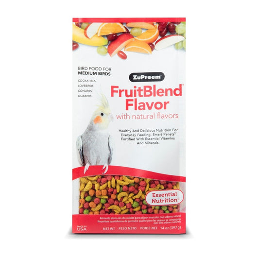 ZuPreem FruitBlend Flavor with Natural Flavors Bird Food for Medium Birds